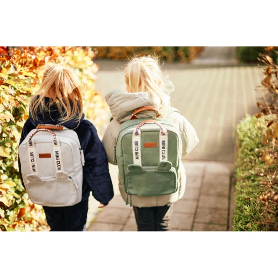 Childhome Mini Club Signature Green – gyerek hátizsák 3–5 éveseknek