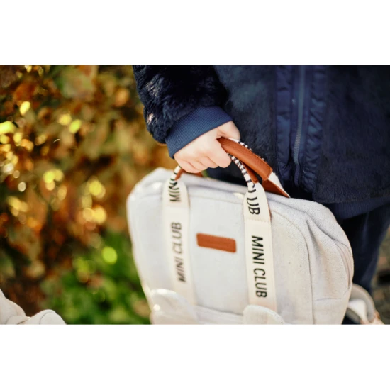 Childhome Mini Club Signature Off White – gyerek hátizsák 3–5 éveseknek