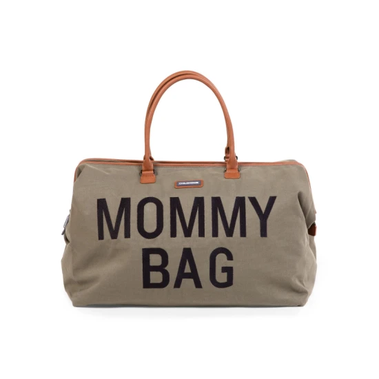 Childhome Mommy Bag Canvas Khaki – pelenkázó táska 55×30×40 cm