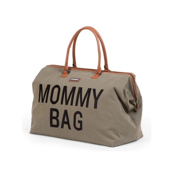 Childhome Mommy Bag Canvas Khaki – pelenkázó táska 55×30×40 cm