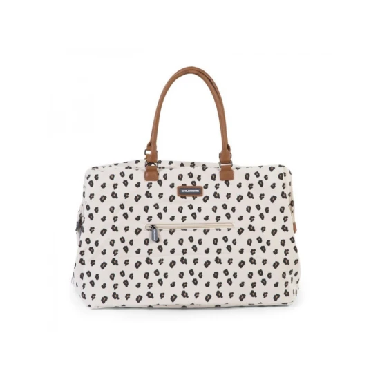 Childhome Mommy Bag Canvas Leopard – pelenkázó táska 55×30×40 cm