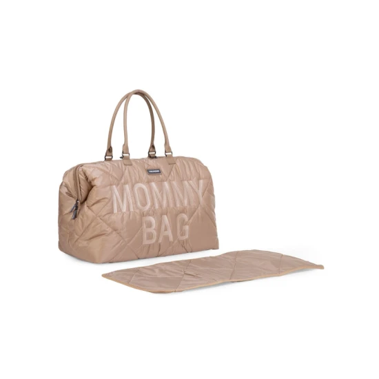 Pelenkázó táska Mommy Bag Puffered Beige Childhome Mommy Bag Puffered Beige – pelenkázó táska 55×30×40 cm