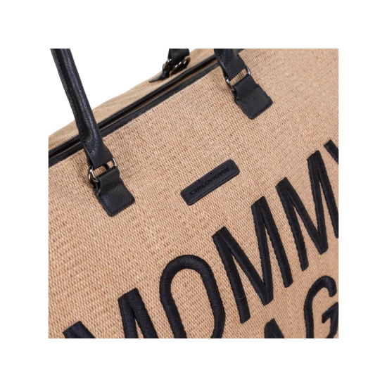 Childhome Mommy Bag Raffia Look – pelenkázó táska 55×30×40 cm