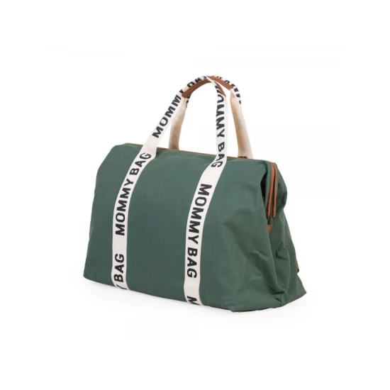 Pelenkázó táska Mommy Bag Canvas Green Childhome Mommy Bag Canvas Green – pelenkázó táska 55×30×40 cm