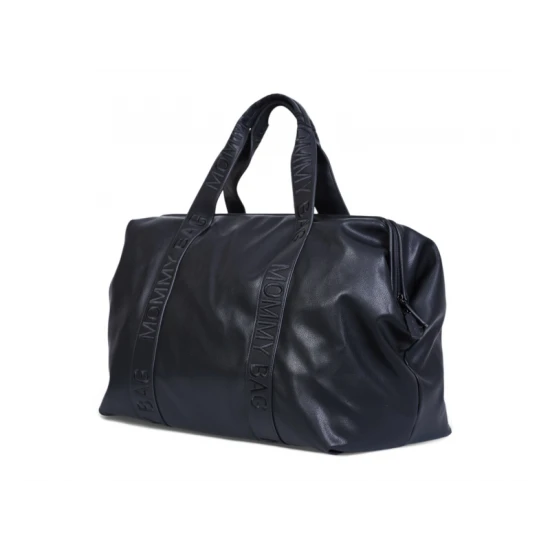 Pelenkázó táska Mommy Bag Signature Vegan Leather Black Childhome Mommy Bag Signature Vegan Leather Black – pelenkázó táska 55×30×40 cm