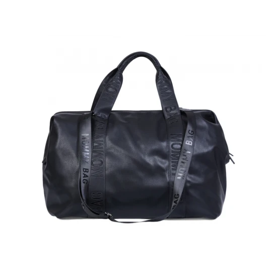 Pelenkázó táska Mommy Bag Signature Vegan Leather Black Childhome Mommy Bag Signature Vegan Leather Black – pelenkázó táska 55×30×40 cm