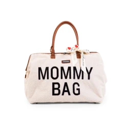 Pelenkázó táska Mommy Bag Teddy Off White