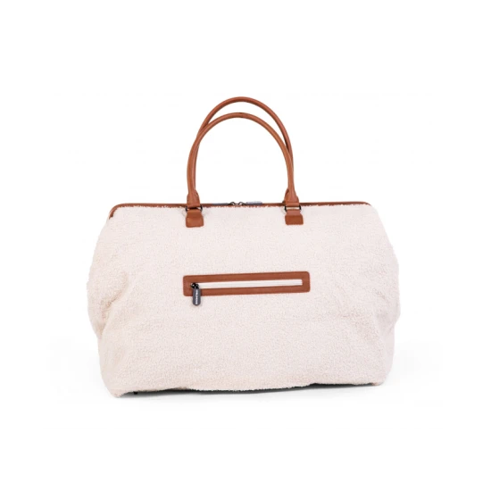 Childhome Mommy Bag Teddy Off White – pelenkázó táska 55×30×40 cm