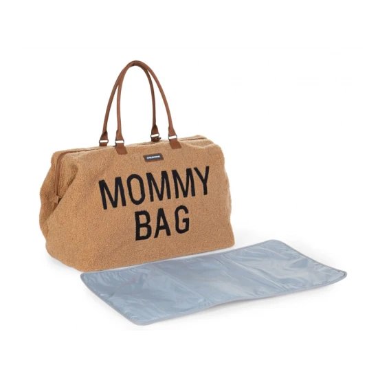 Pelenkázó táska Mommy Bag Teddy Beige Childhome Mommy Bag Teddy Beige – pelenkázó táska 55×30×40 cm