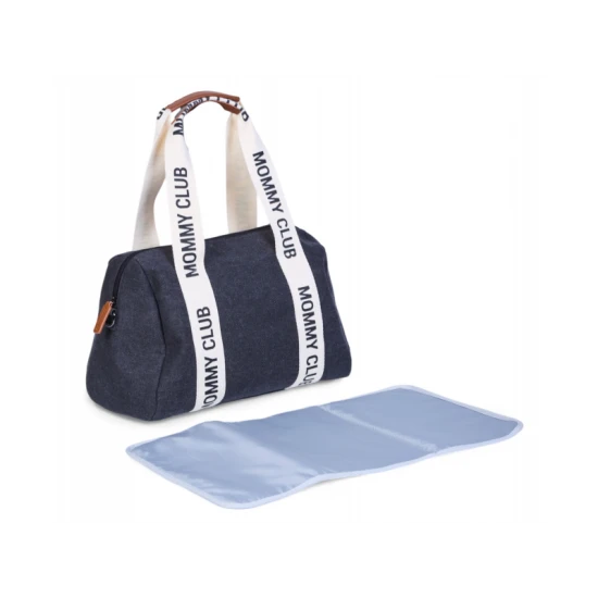 Pelenkázó táska Mommy Club Signature Canvas Black Childhome Mommy Club Signature Canvas Black – pelenkázó táska 38×27×21 cm