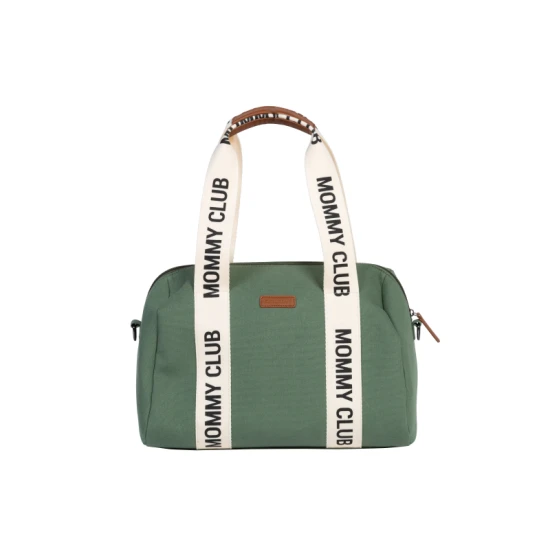 Pelenkázó táska Mommy Club Signature Canvas Green Childhome Mommy Club Signature Canvas Green – pelenkázó táska 38×27×21 cm
