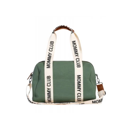 Pelenkázó táska Mommy Club Signature Canvas Green Childhome Mommy Club Signature Canvas Green – pelenkázó táska 38×27×21 cm