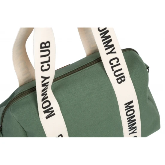 Pelenkázó táska Mommy Club Signature Canvas Green Childhome Mommy Club Signature Canvas Green – pelenkázó táska 38×27×21 cm