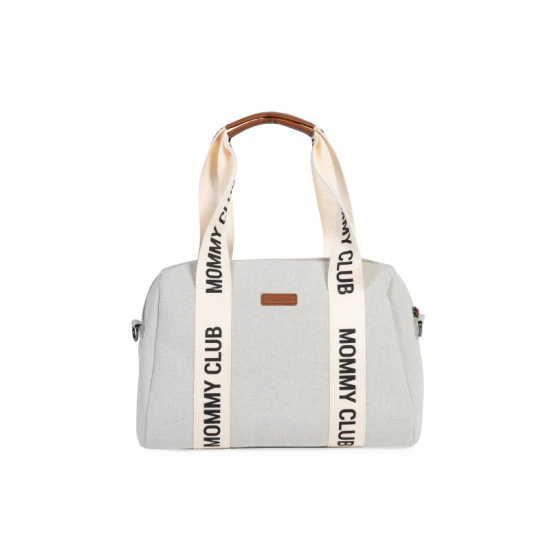 Pelenkázó táska Mommy Club Signature Canvas Off White Childhome Mommy Club Signature Canvas Off White – pelenkázó táska 38×27×21 cm