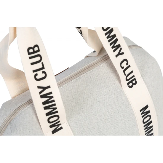 Pelenkázó táska Mommy Club Signature Canvas Off White Childhome Mommy Club Signature Canvas Off White – pelenkázó táska 38×27×21 cm