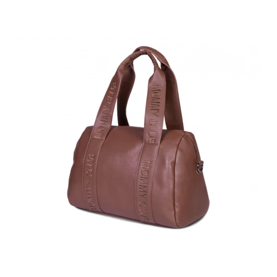 Pelenkázó táska Mommy Club Signature Vegan Leather Dark Brown Childhome Mommy Club Signature Vegan Leather Dark Brown – pelenkázó táska 38×27×21 cm