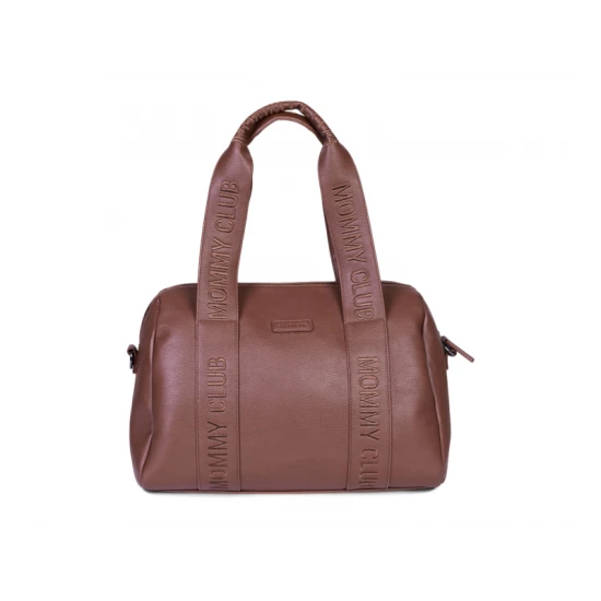 Pelenkázó táska Mommy Club Signature Vegan Leather Dark Brown Childhome Mommy Club Signature Vegan Leather Dark Brown – pelenkázó táska 38×27×21 cm