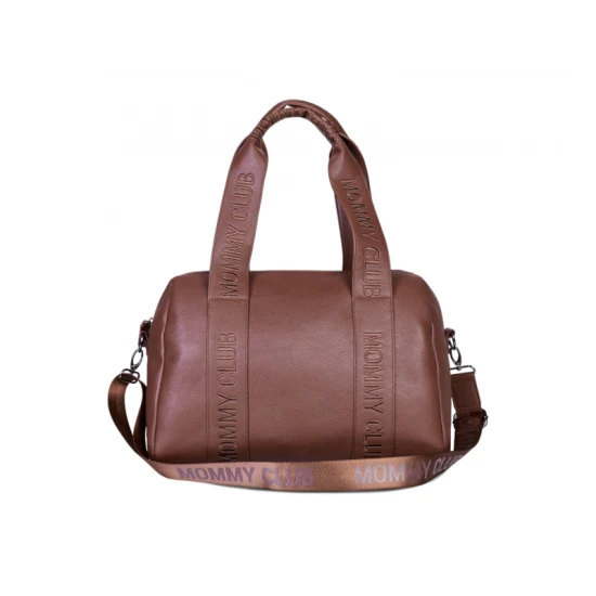 Pelenkázó táska Mommy Club Signature Vegan Leather Dark Brown Childhome Mommy Club Signature Vegan Leather Dark Brown – pelenkázó táska 38×27×21 cm