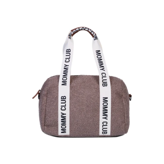 Childhome Mommy Club Signature Teddy Soft Brown – pelenkázó táska 38×27×21 cm