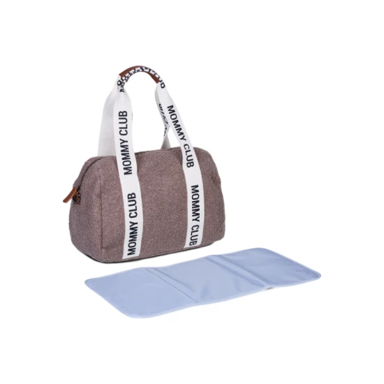 Childhome Mommy Club Signature Teddy Soft Brown – pelenkázó táska 38×27×21 cm