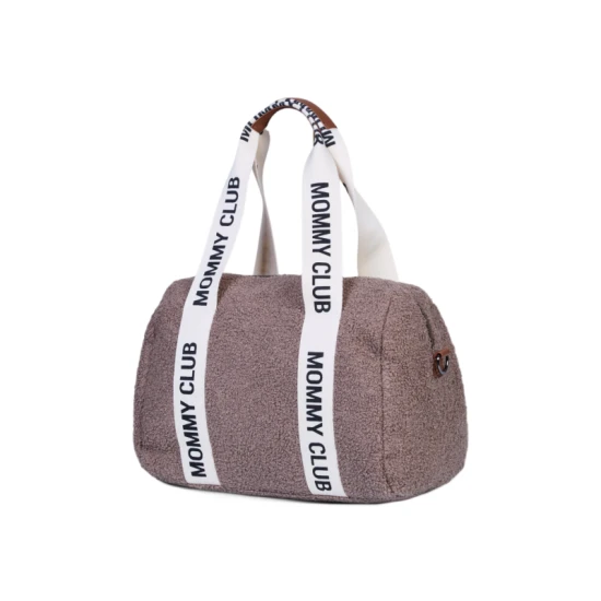 Childhome Mommy Club Signature Teddy Soft Brown – pelenkázó táska 38×27×21 cm