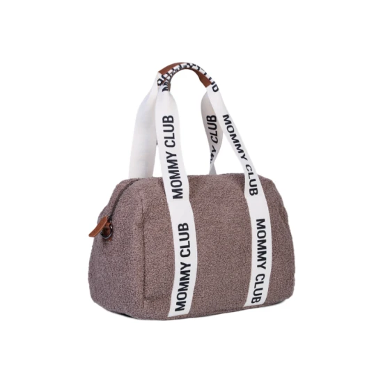 Childhome Mommy Club Signature Teddy Soft Brown – pelenkázó táska 38×27×21 cm