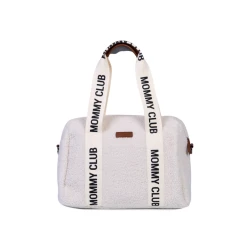 Pelenkázó táska Mommy Club Signature Teddy Off White