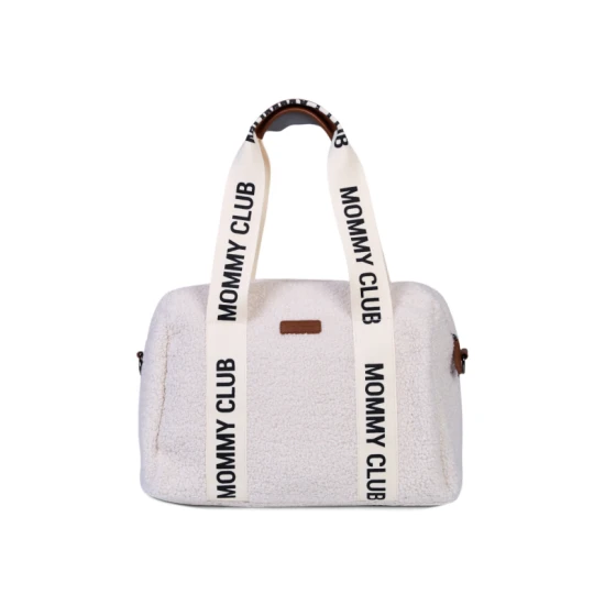 Childhome Mommy Club Signature Teddy Off White – pelenkázó táska 38×27×21 cm