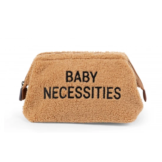 Childhome Baby Necessities Teddy Beige – neszesszer 27×13×15 cm