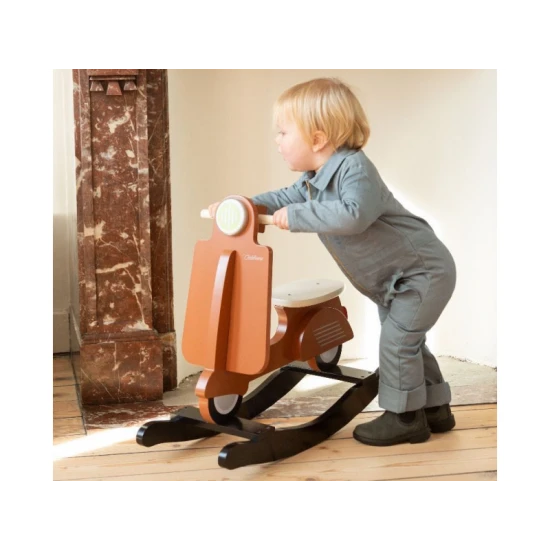 Fa hinta-robogó Rust Black Childhome Rust Black – fa hinta-robogó gyerekeknek