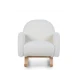Gyerek hintafotel Teddy Off White Childhome Off White – gyerek hintafotel plüss huzattal