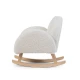 Gyerek hintafotel Teddy Off White Childhome Off White – gyerek hintafotel plüss huzattal