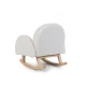 Gyerek hintafotel Teddy Off White Childhome Off White – gyerek hintafotel plüss huzattal