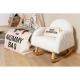 Gyerek hintafotel Teddy Off White Childhome Off White – gyerek hintafotel plüss huzattal