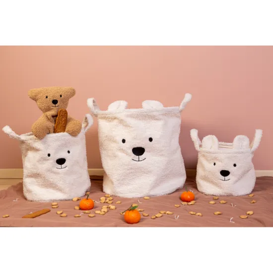 Teddy játékkosár törtfehér 25x20x20 cm Teddy játékkosár törtfehér 25x20x20 cm
