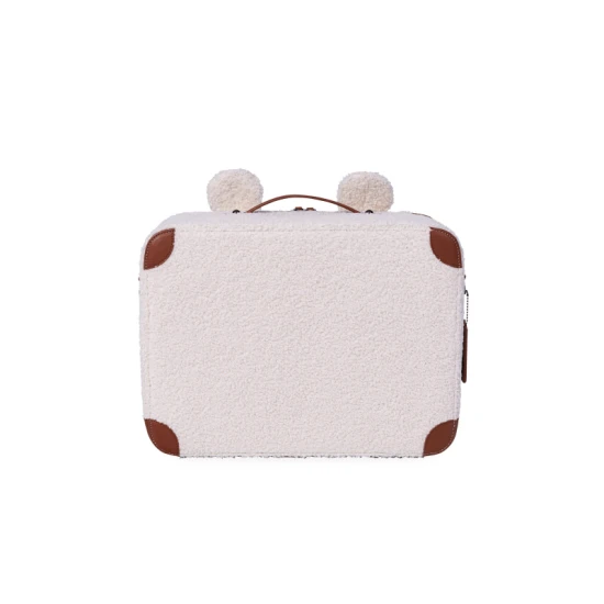 Gyermek utazóbőrönd Teddy Off White, ideális gyerekeknek utazni.