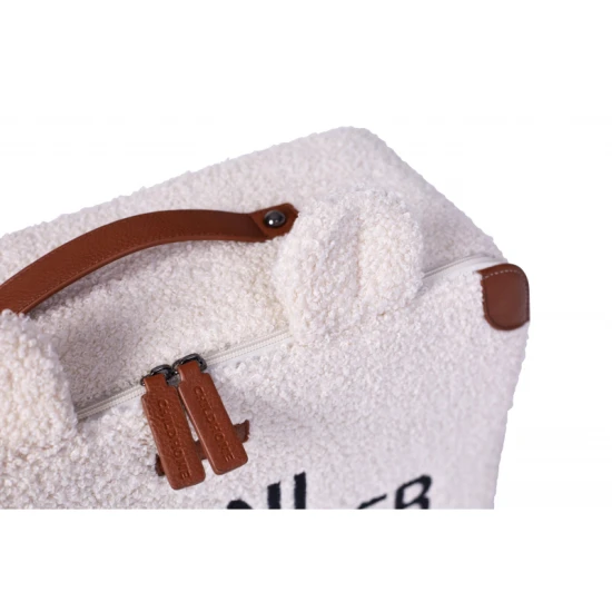 Gyermek utazóbőrönd Teddy Off White, ideális gyerekeknek utazni.