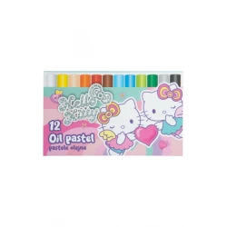 Zsírkréta Hello Kitty Pastel Pink 12 db