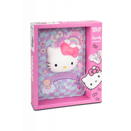 B6 jegyzetfüzet 3D figurával kék Hello Kitty Pastel Pink