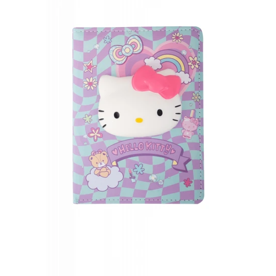 B6 jegyzetfüzet 3D figurával kék Hello Kitty Pastel Pink