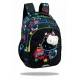Iskolatáska Jerry 38 cm Hello Kitty Neon Black