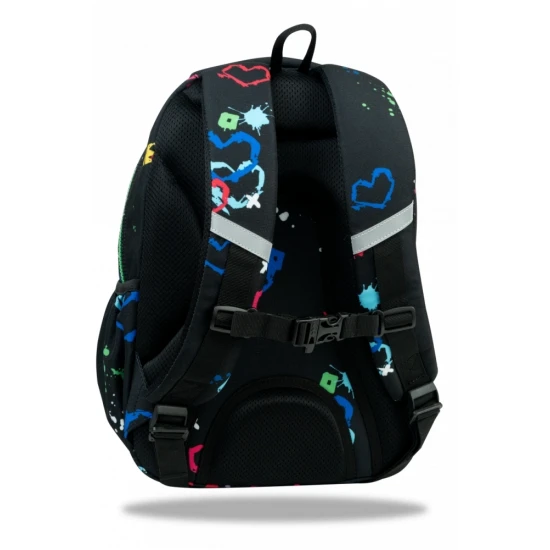 Iskolatáska Jerry 38 cm Hello Kitty Neon Black