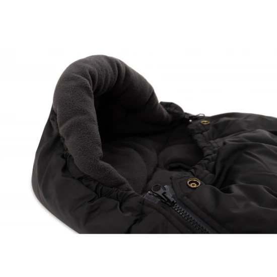 Babazsák az autósüléshez Puffed Black Jollein Babazsák az autósüléshez Puffed Black