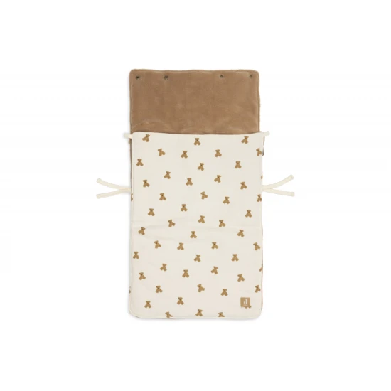 Babazsák az autósüléshez Mini Teddy Bear Waffle Jollein Babazsák az autósüléshez Mini Teddy Bear Waffle