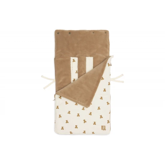 Babazsák az autósüléshez Mini Teddy Bear Waffle Jollein Babazsák az autósüléshez Mini Teddy Bear Waffle