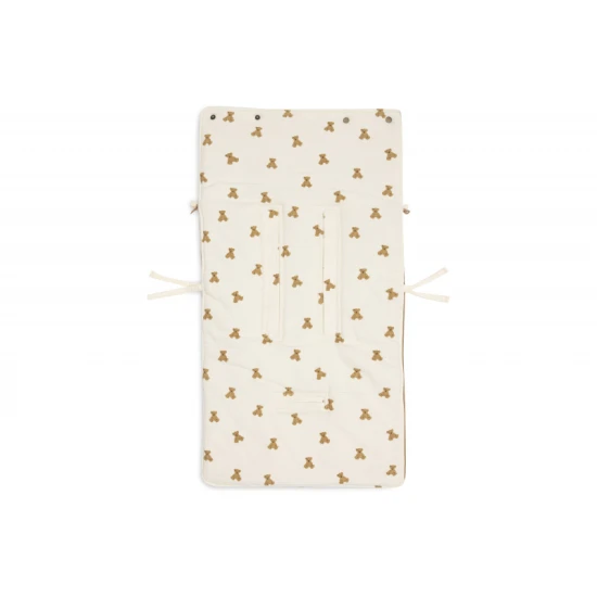 Babazsák az autósüléshez Mini Teddy Bear Waffle Jollein Babazsák az autósüléshez Mini Teddy Bear Waffle