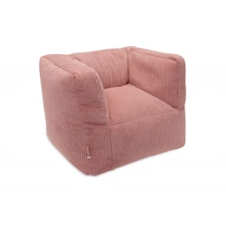 Gyerek babzsákfotel Beanbag Corduroy Wild Rose