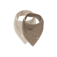 Bandana előke 2 db Sand / Milky Coffee