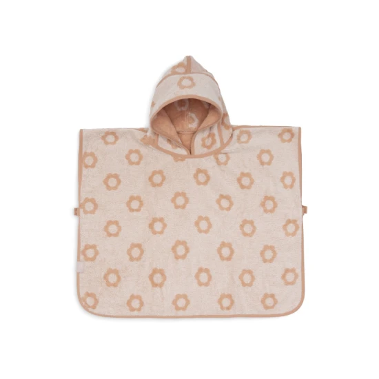 Poncsó törölköző froté Jacquard Flower Jollein Poncsó törölköző froté Jacquard Flower