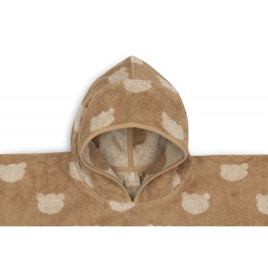 Jollein Poncsó törölköző froté Jacquard Teddy Bear